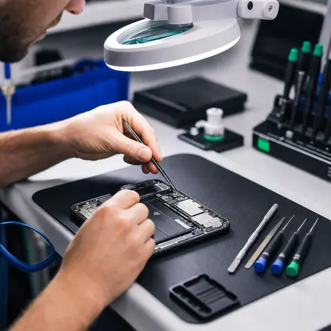 Key components are tested and repaired
